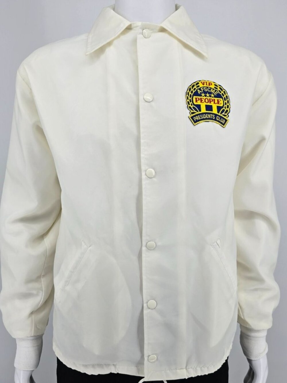 Vintage 1990s Windjammer AFSCME VIP People Presidents Club Coach Jacket (S)